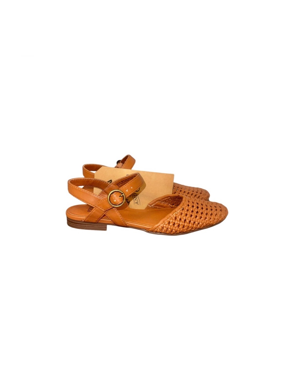NEW TAGS FRYE & co brown braided sandals women’s shoes size 6 - Picture 9 of 11
